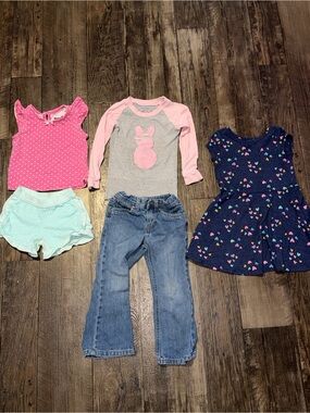 3T and 4T girls bundle shirts/shorts/pants